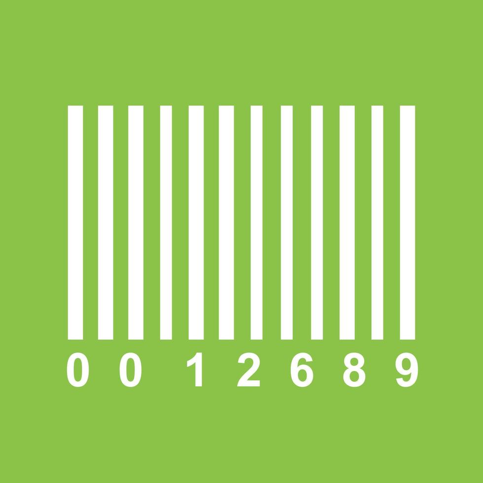 Barcode Line Color Background Icon vector