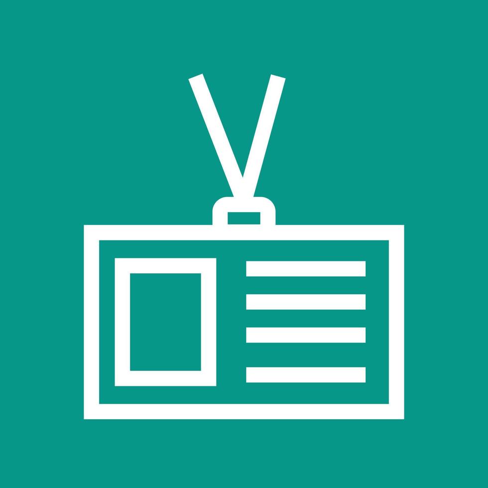 Identity Card II Line Color Background Icon vector