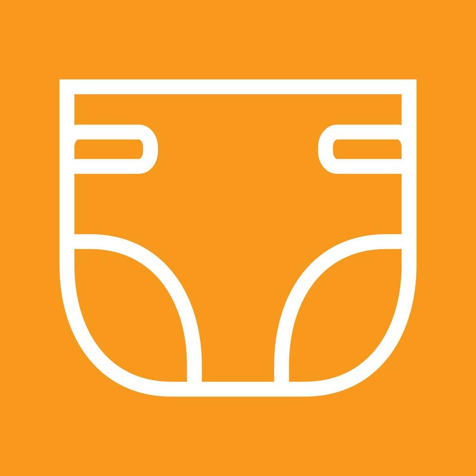 Diaper I Line Color Background Icon vector