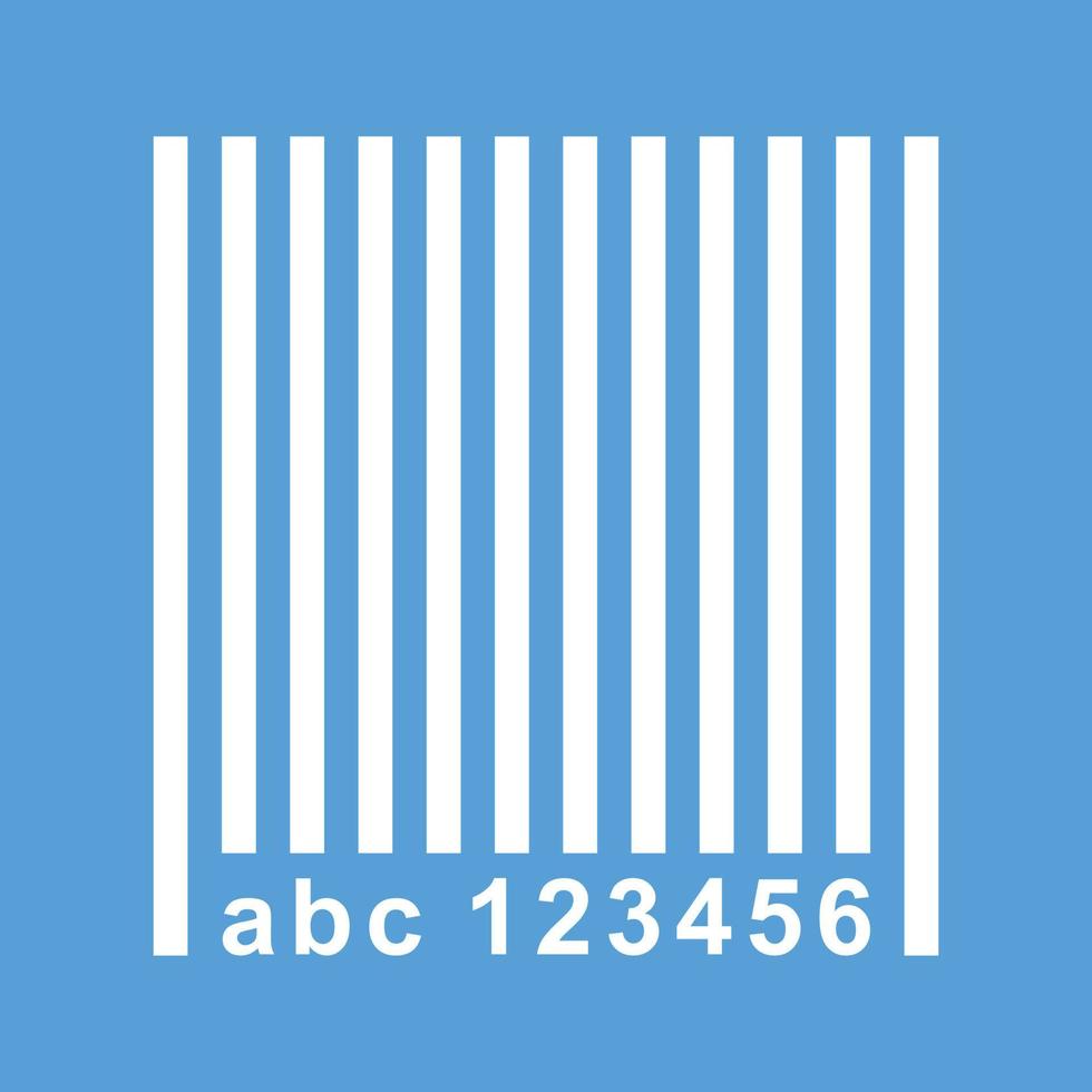 Barcode Line Color Background Icon vector