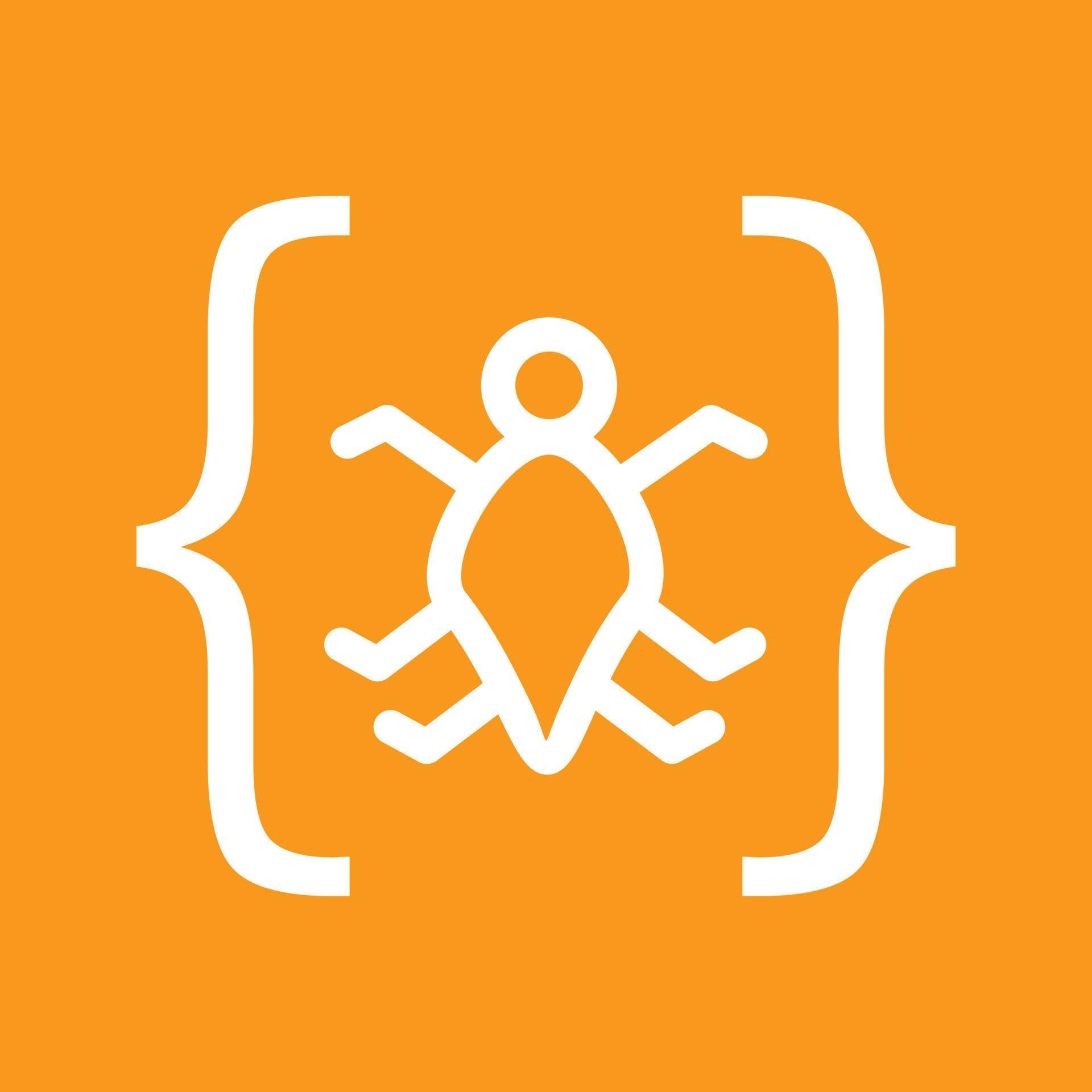 Bug in Code Line Color Background Icon 16721370 Vector Art at Vecteezy