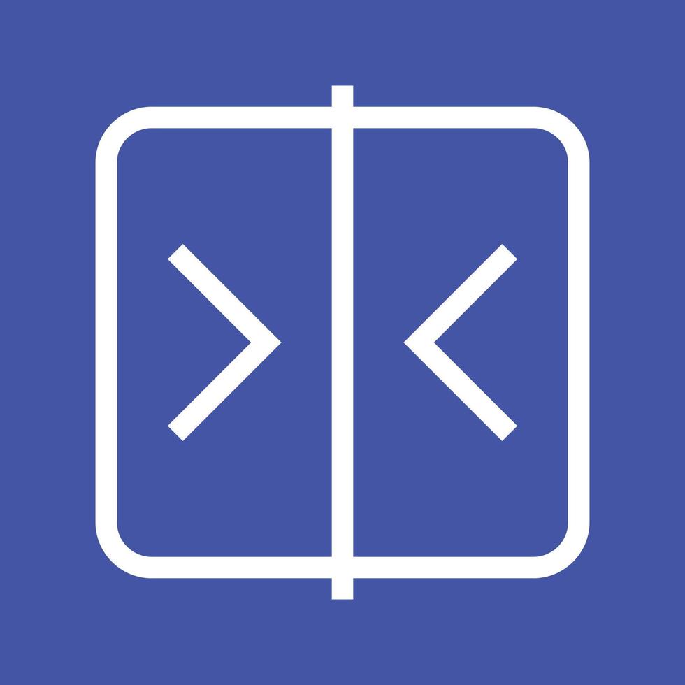 Compare Line Color Background Icon vector