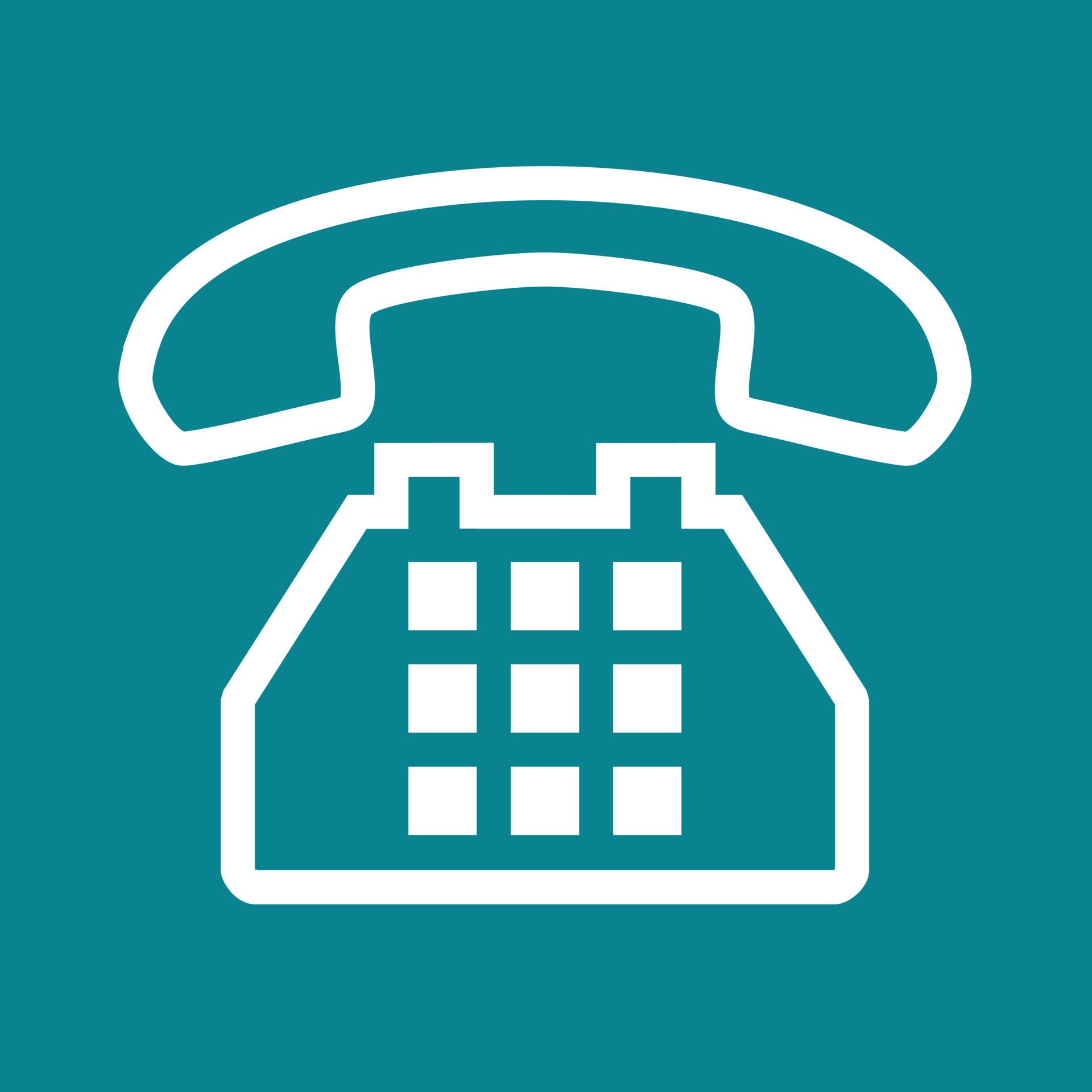 Analog Telephone Line Color Background Icon 16721436 Vector Art at Vecteezy