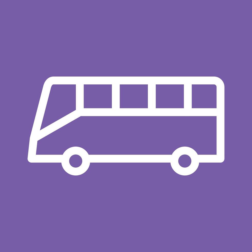 Bus Line Color Background Icon vector