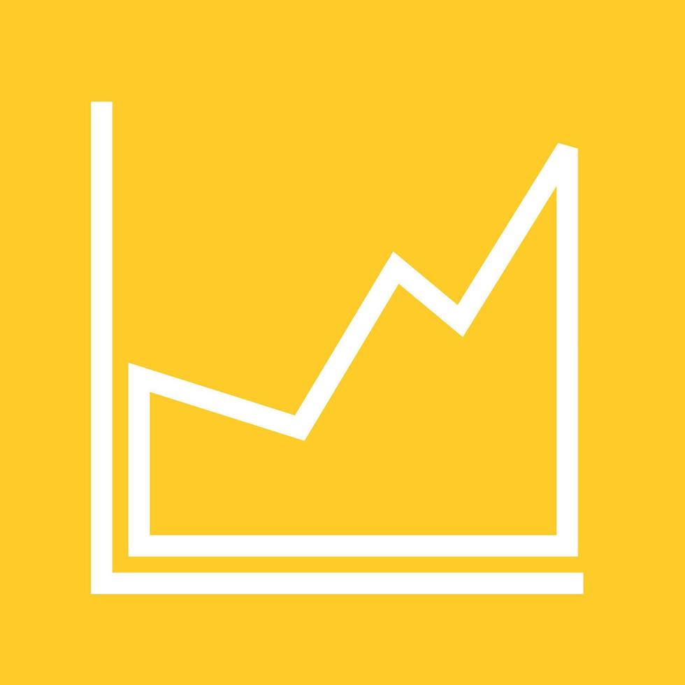 Filled Graph Line Color Background Icon vector