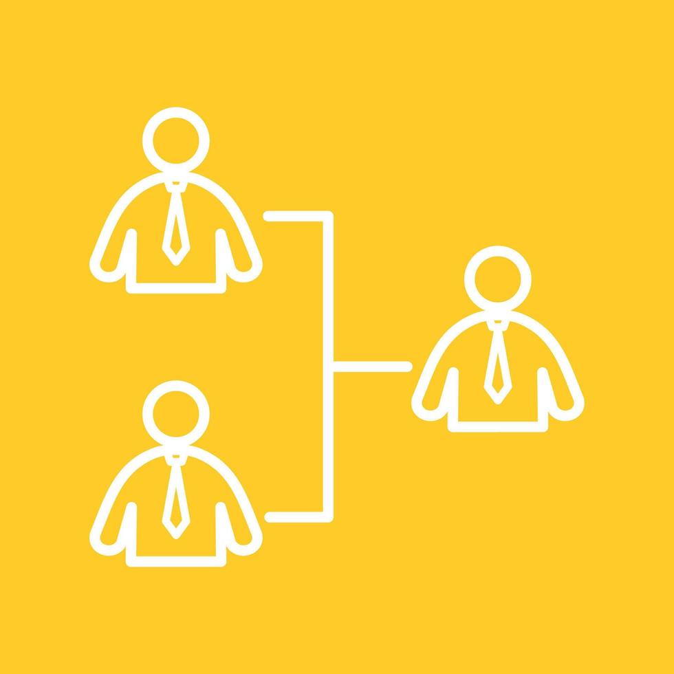 Connected User Line Color Background Icon vector