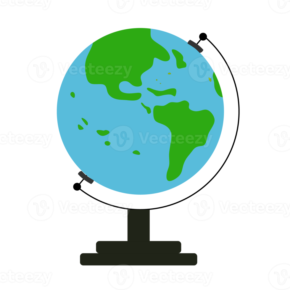 Globe world icon showing countries and islands for geographic knowledge png