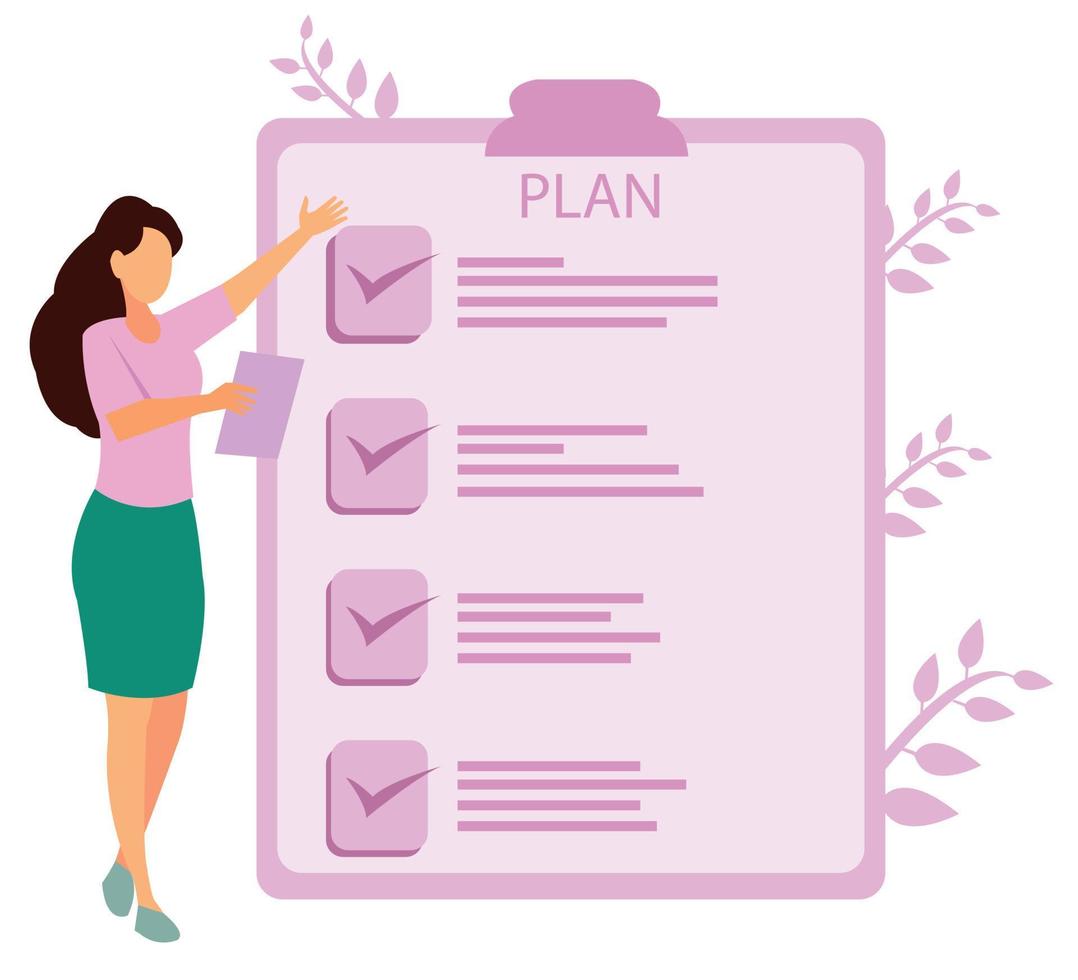 Management concept. Successful business project planning, development and scheduling. Management and marketing strategy development, leadership and coordination vector