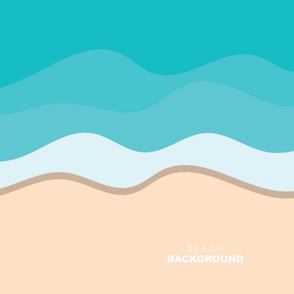 Beach Background, Beach Scene Design With Sand and Ocean Waves ...