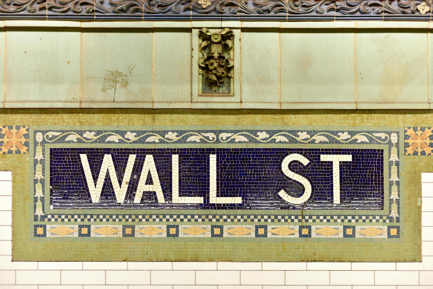 Wall Street Subway Station, New York City, 2022 photo