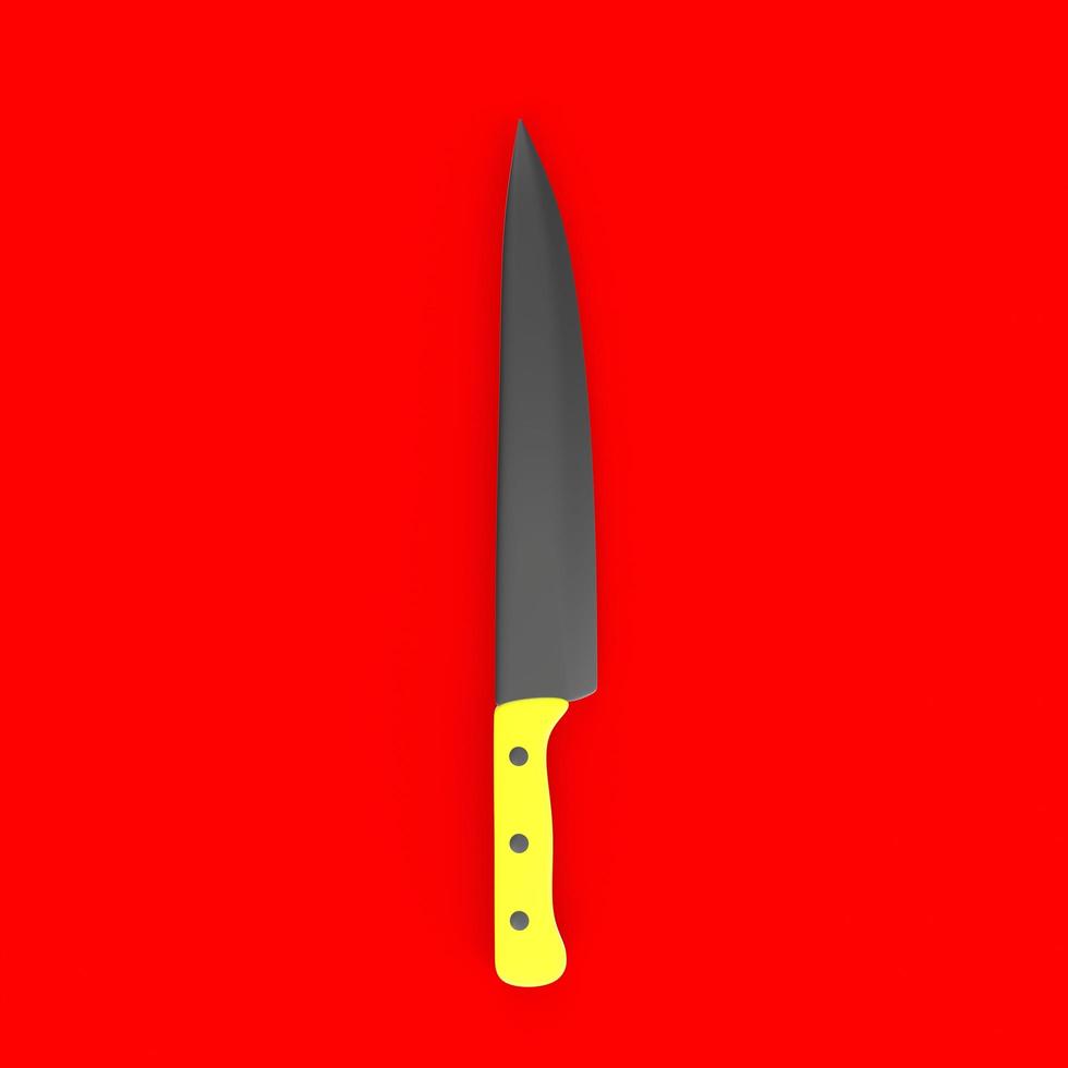 knife isolated on background photo