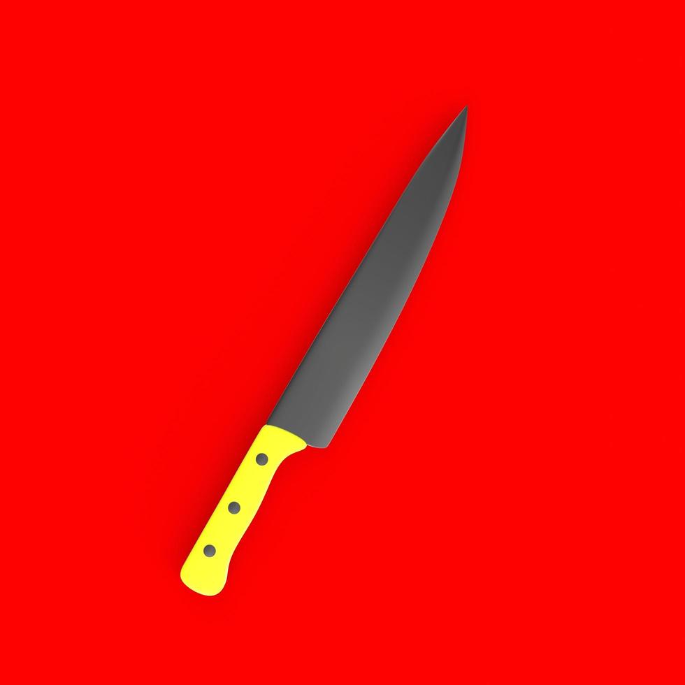 knife isolated on background photo