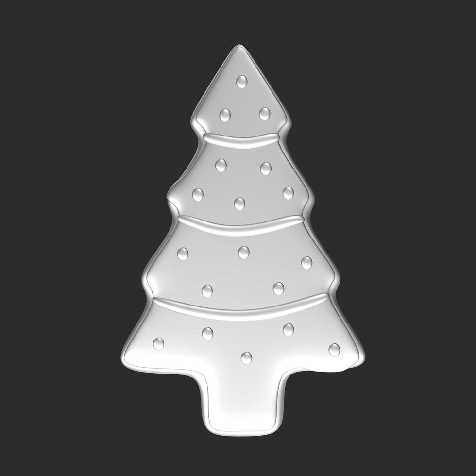 Christmas tree isolated on background photo