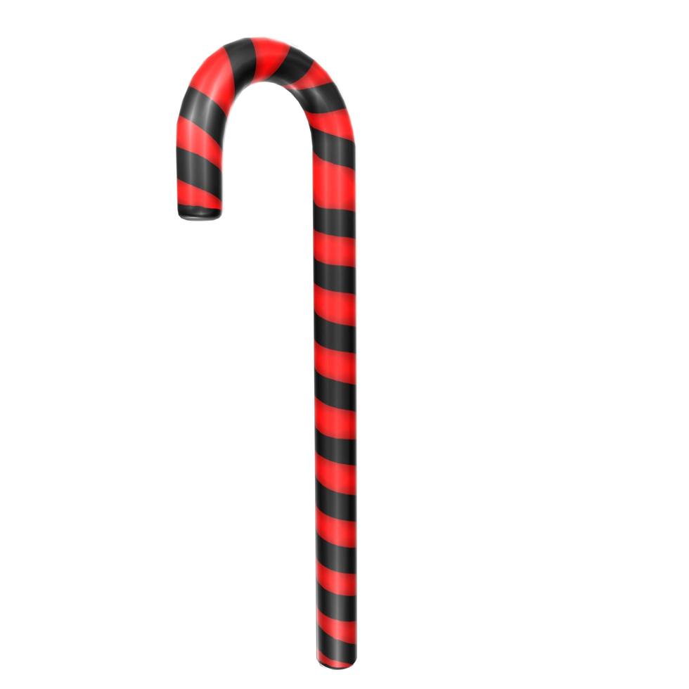 christmas cane isolated on background photo