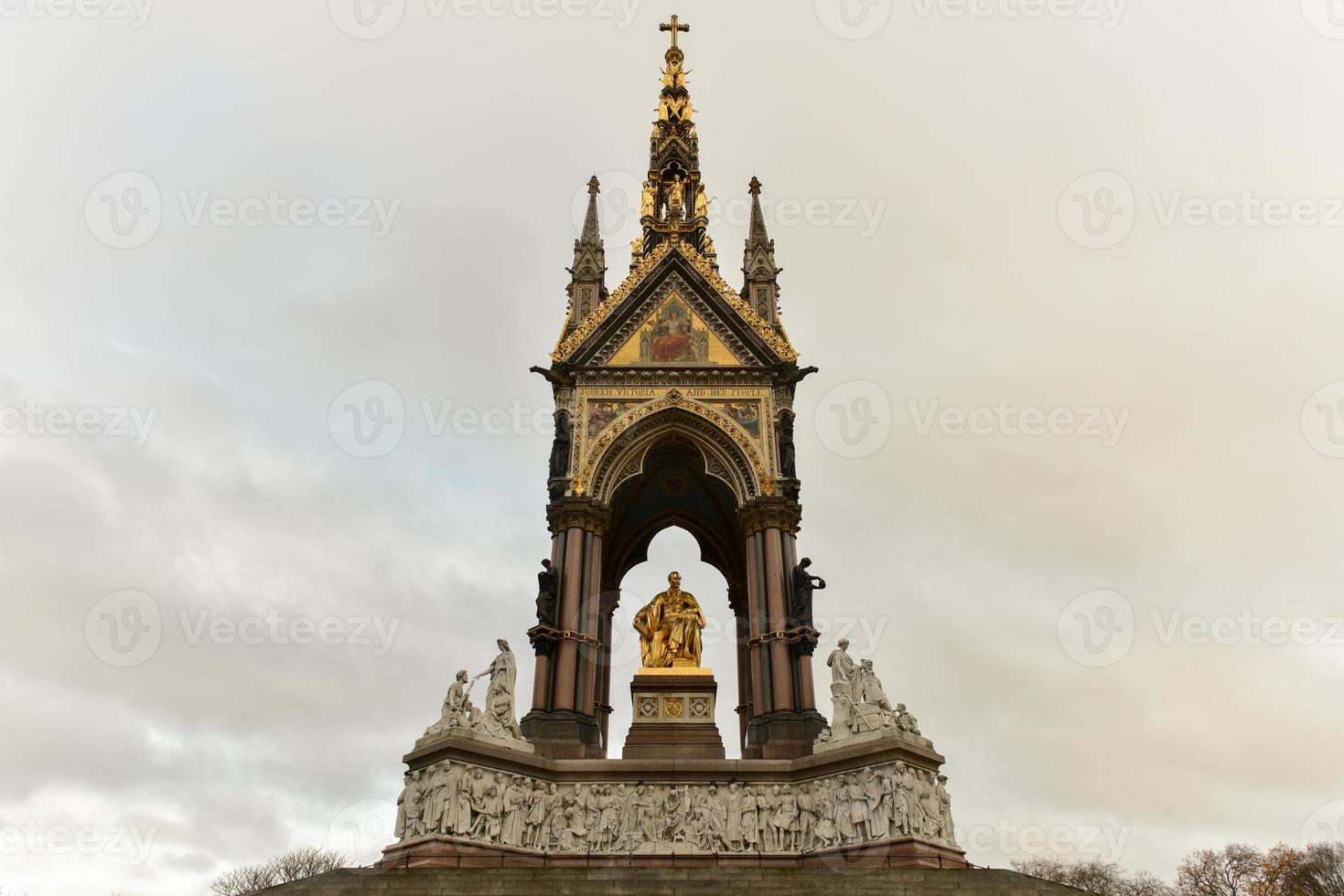 Prince Albert Memorial, Gothic Memorial to Prince Albert in London, United Kingdom. photo