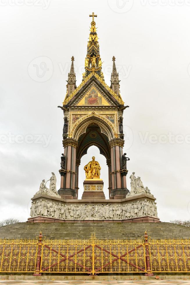 Prince Albert Memorial, Gothic Memorial to Prince Albert in London, United Kingdom. photo