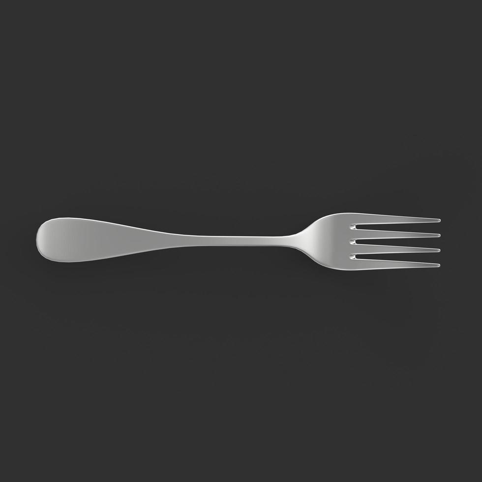 Fork isolated on background photo