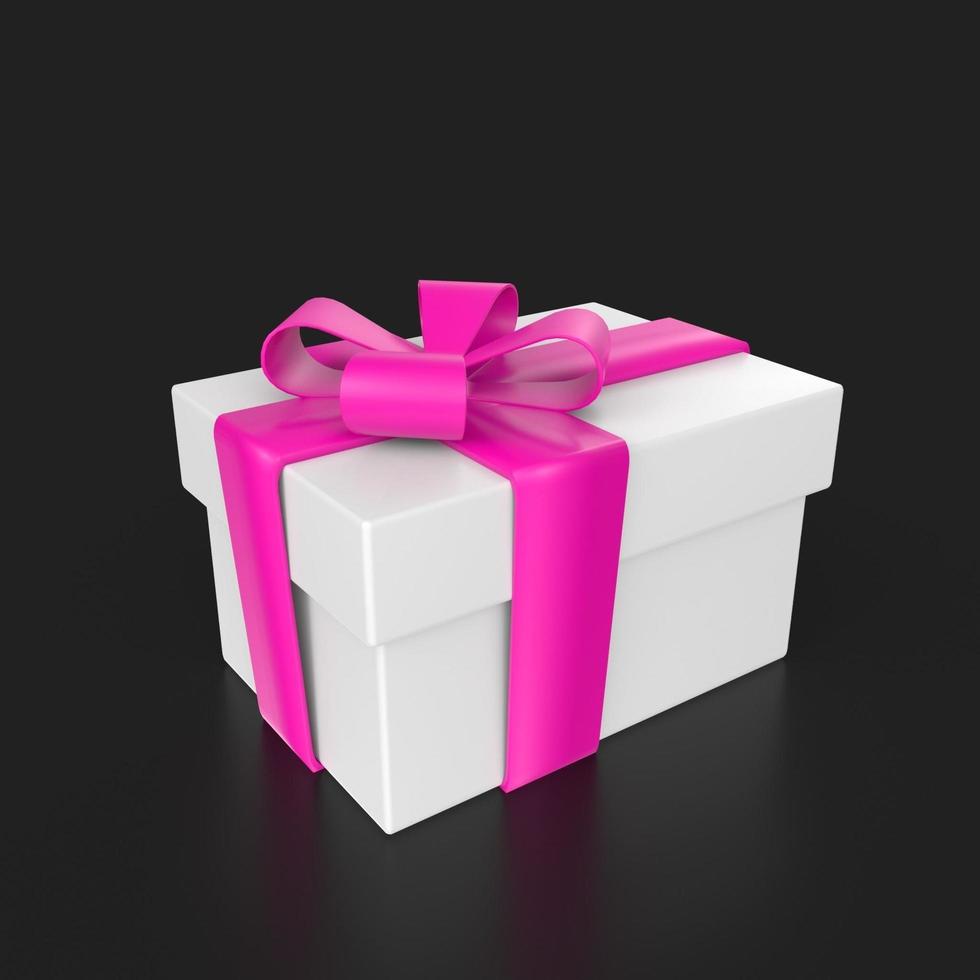 gift box isolated on background photo