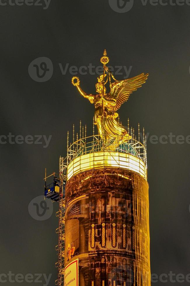 The Siegessaule is the Victory Column located on the Tiergarten at Berlin, Germany photo