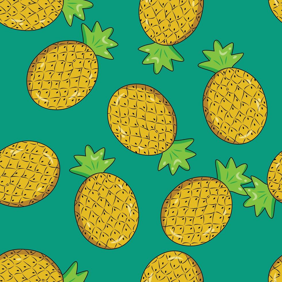 Beach summer seamless pattern with pineapple. Cute tropical yellow pineapple  on blue background. Fabric textile summer vibes design. Hawaii exotic  print. Vector illustration. Pineapple wallpaper. 22913992 Vector Art at  Vecteezy