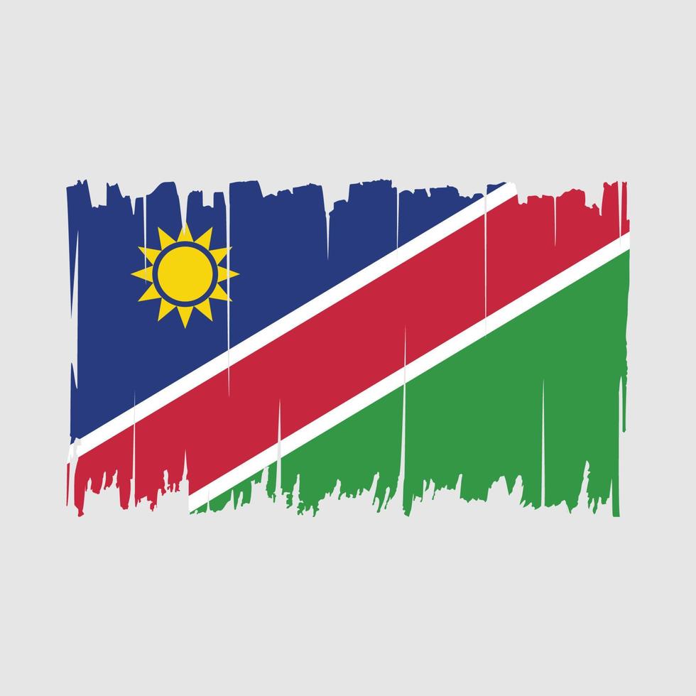 Namibia Flag Brush Vector Illustration