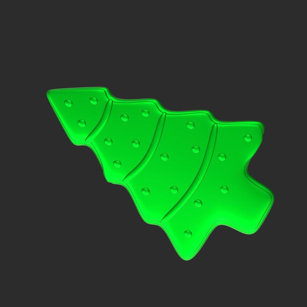 Christmas tree isolated on background photo