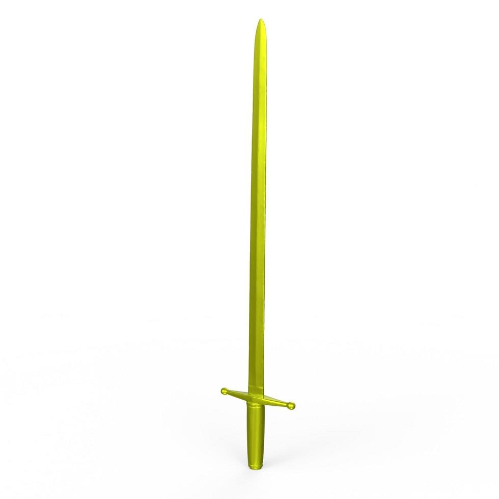 sword isolated on background photo