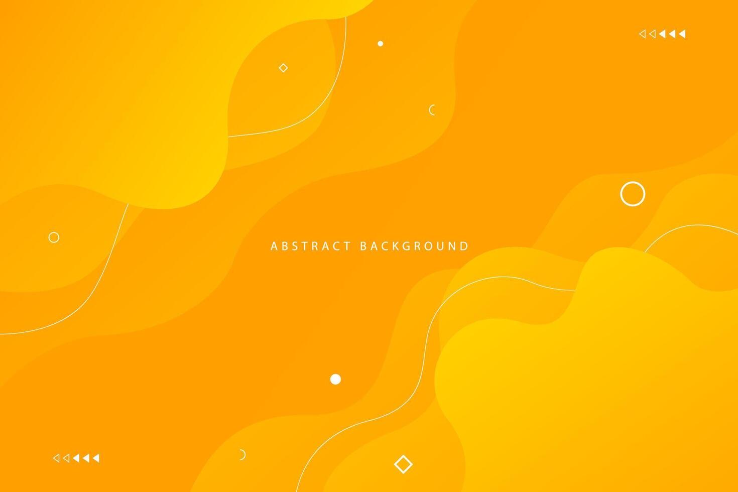 yellow abstract wavy trendy gradient background for web banner poster flyer vector
