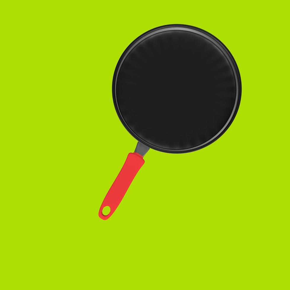 Frying pan isolated on a background photo