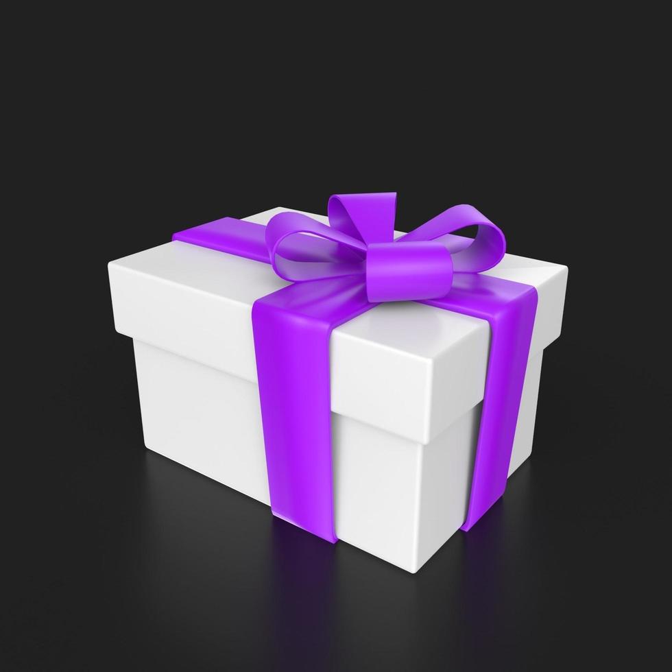 gift box isolated on background photo