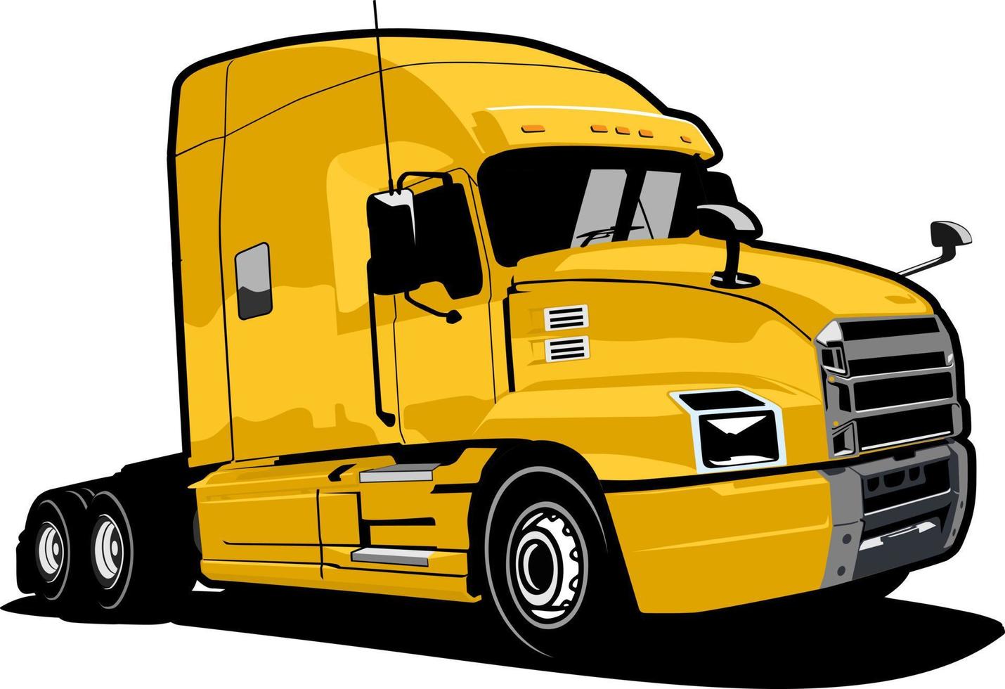 semi truck logo design vector