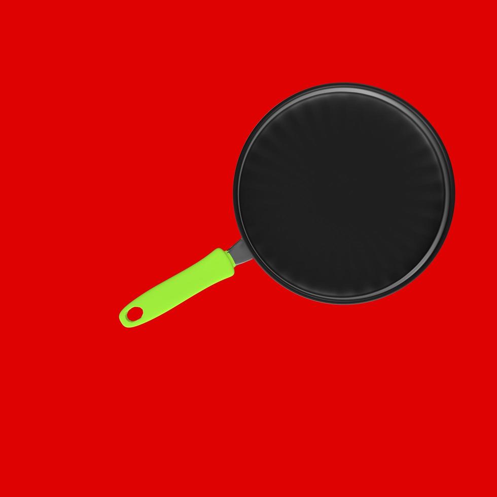 Frying pan isolated on a background photo