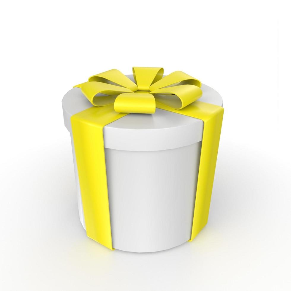 Gift box isolated on background photo