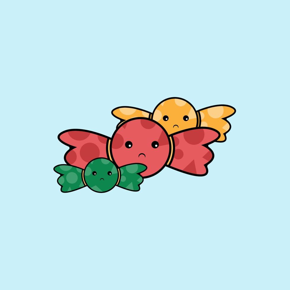 cartoon candy design concept free Vector