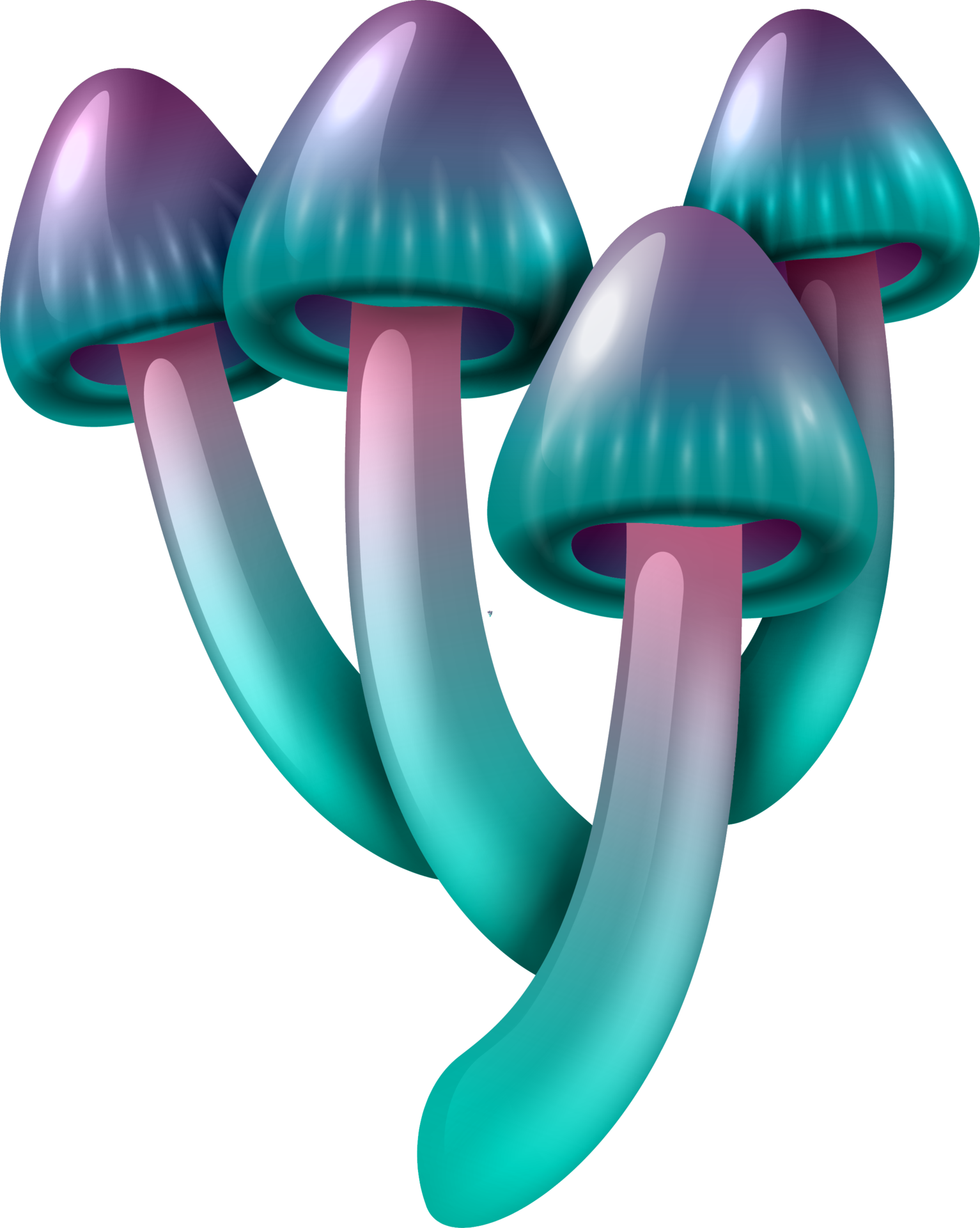 Free Magic colourful mushroom 16723742 PNG with Transparent Background