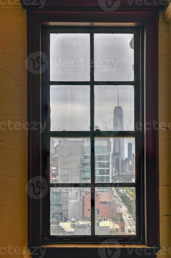 Aerial View of Downtown Manhattan photo