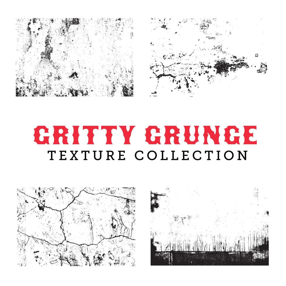 Grunge Texture Vector Collection Set With Gritty Scratches For Vintage Style Look For Art And Design