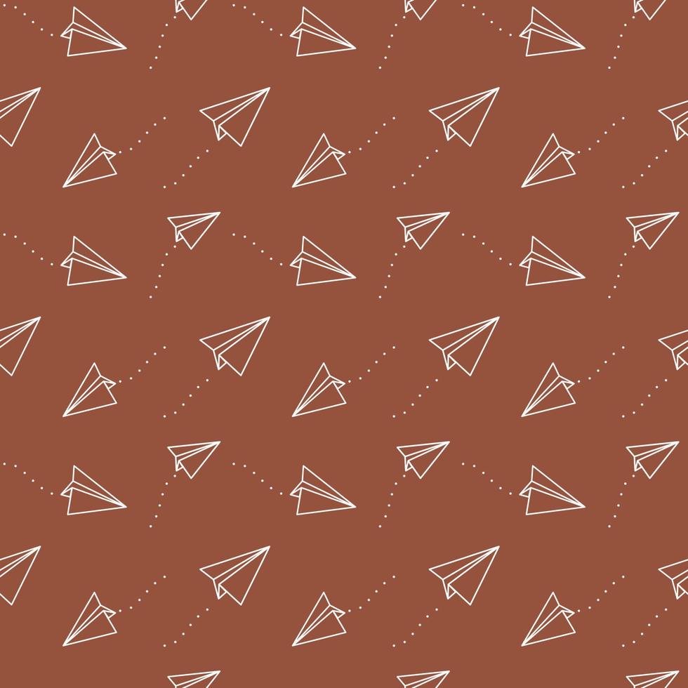paper plane seamless pattern vector