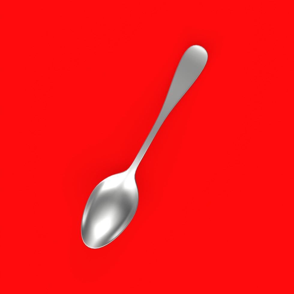 spoon isolated on a background photo