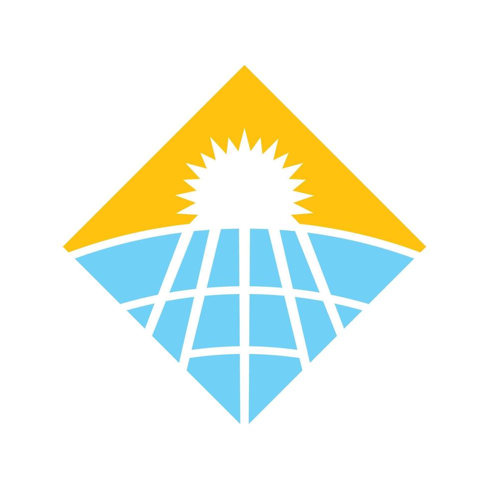 diseño de icono de logotipo de energía solar vector