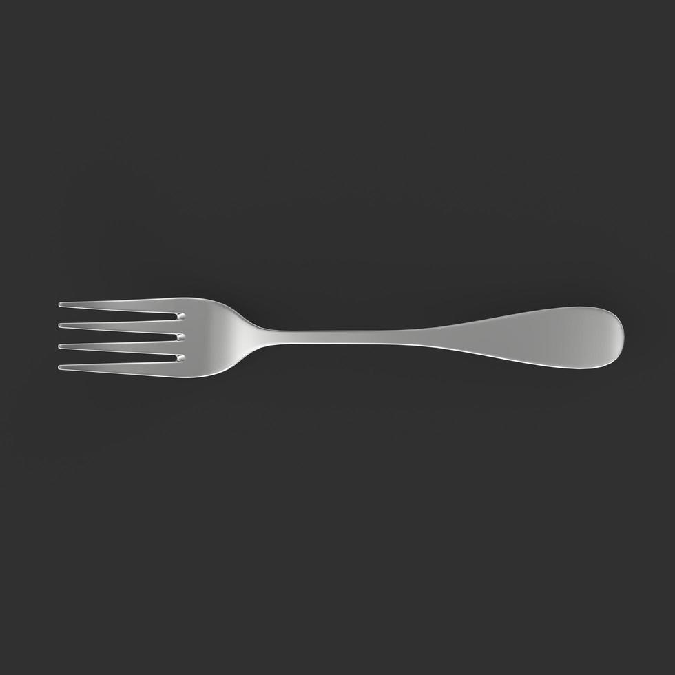 Fork isolated on background photo