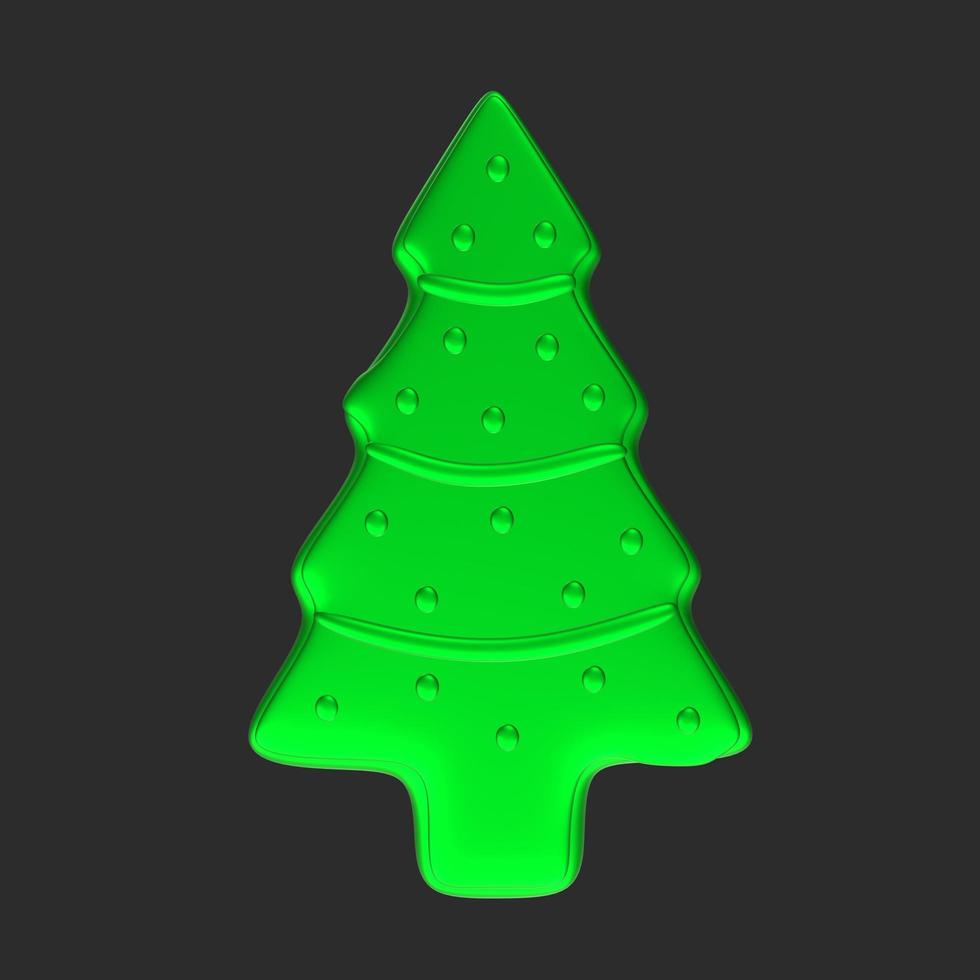 Christmas tree isolated on background photo