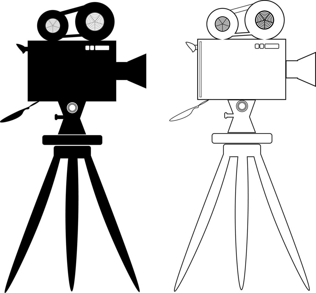 illustration Cinema camera vector