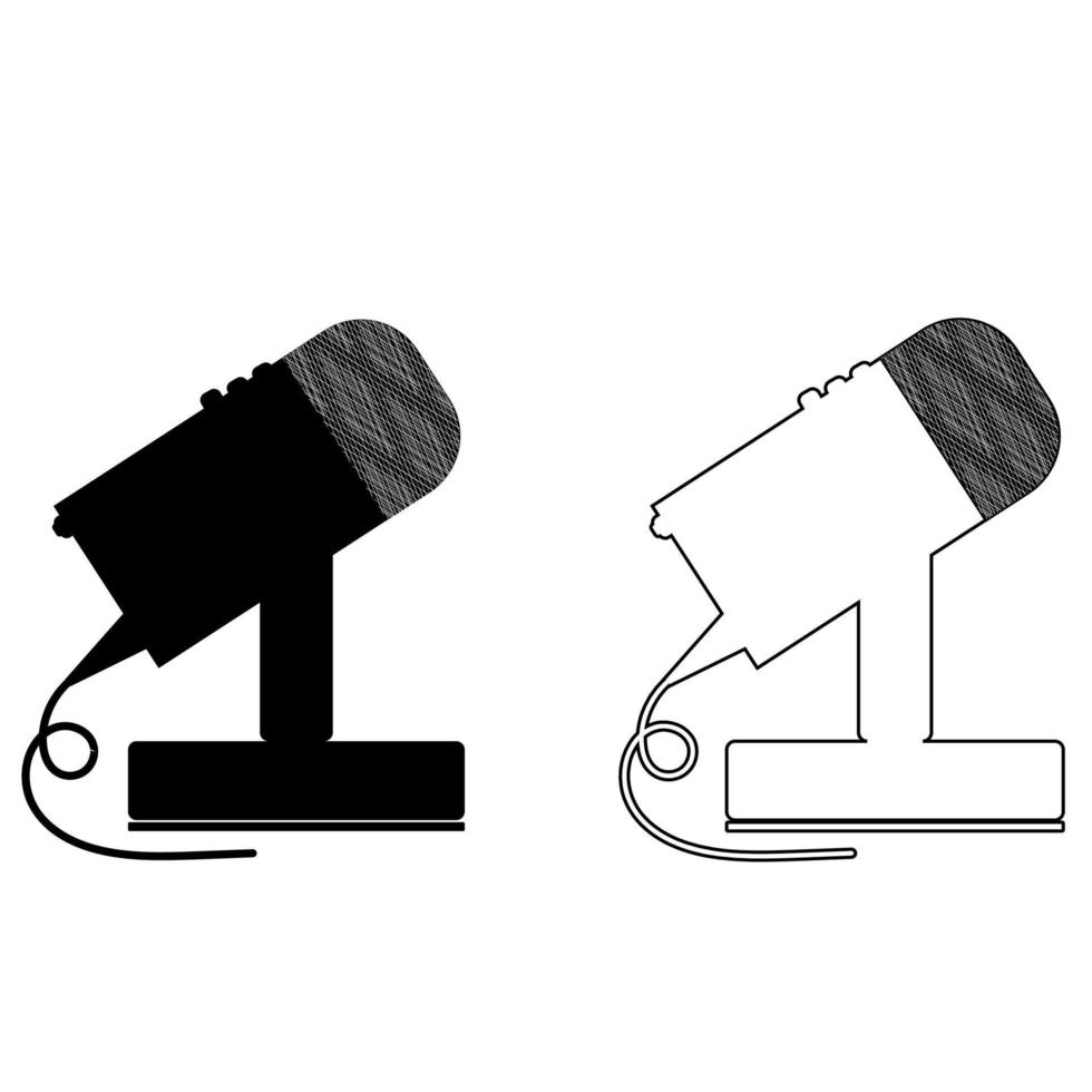 Illustration of Podcastmic vector