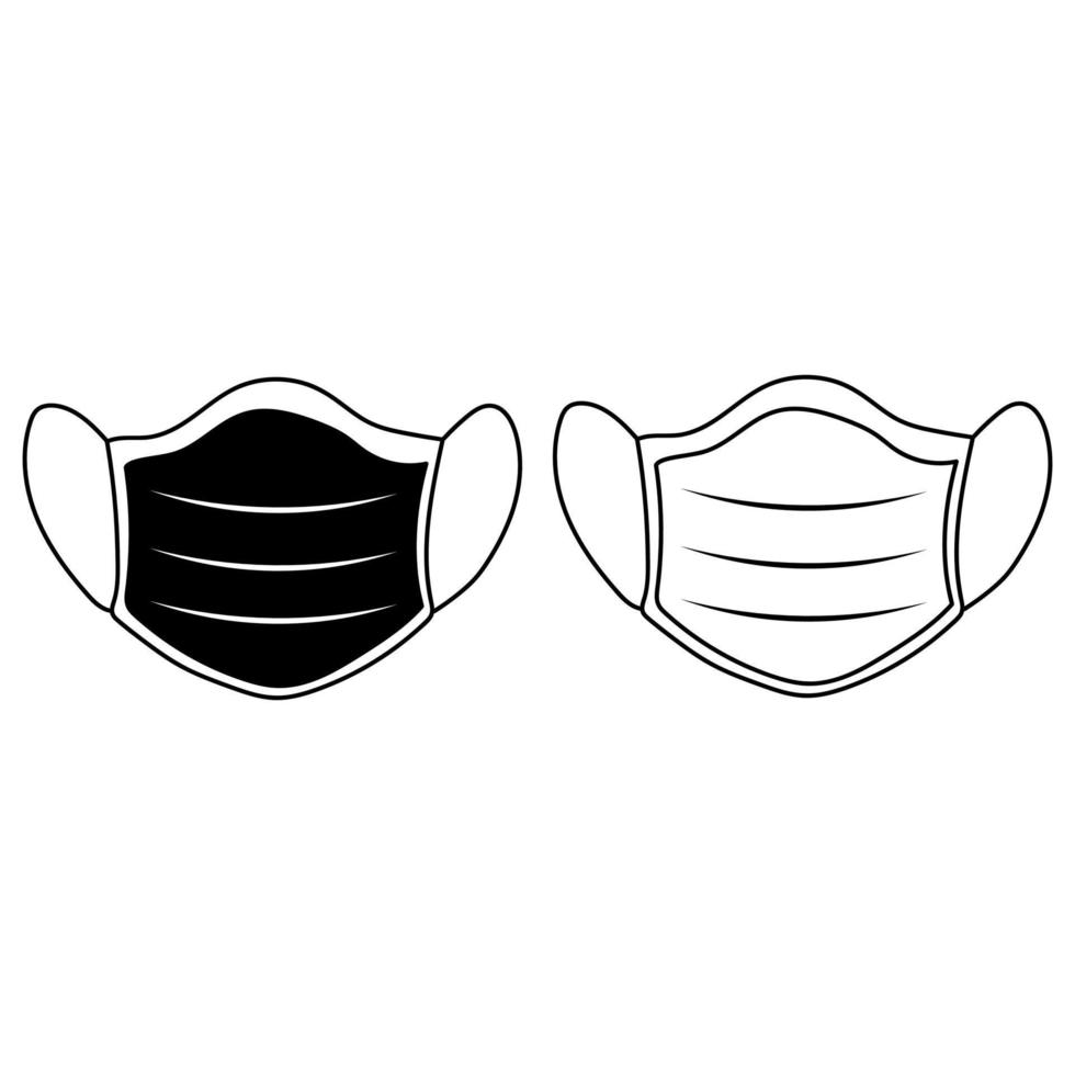 ilustración de máscara vector