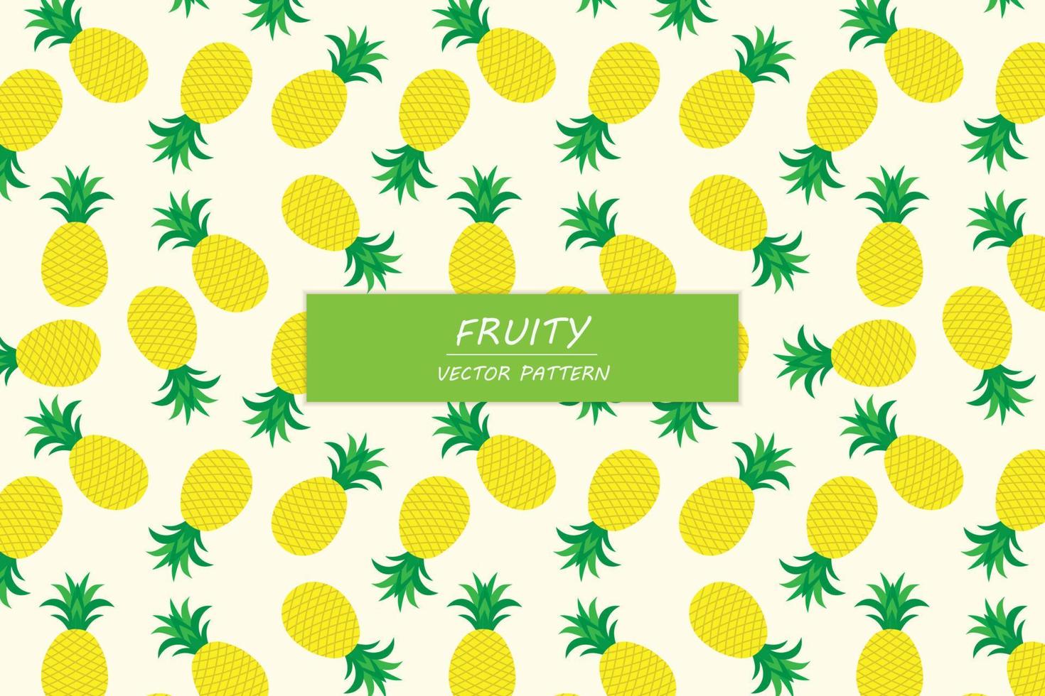 piña tropical fruta exótica lindo diseño creativo vector abstracto patrón de repetición sin costuras