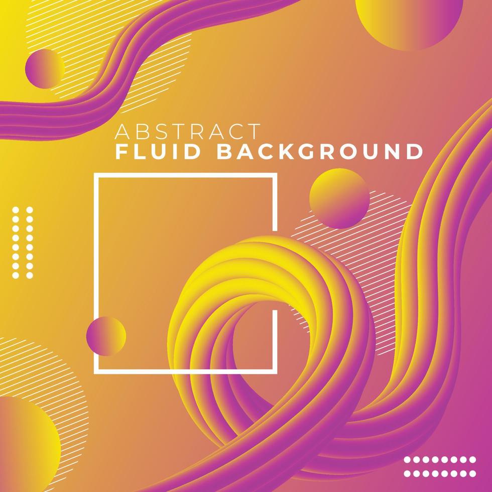 Abstract Orange Fluid Background Design vector