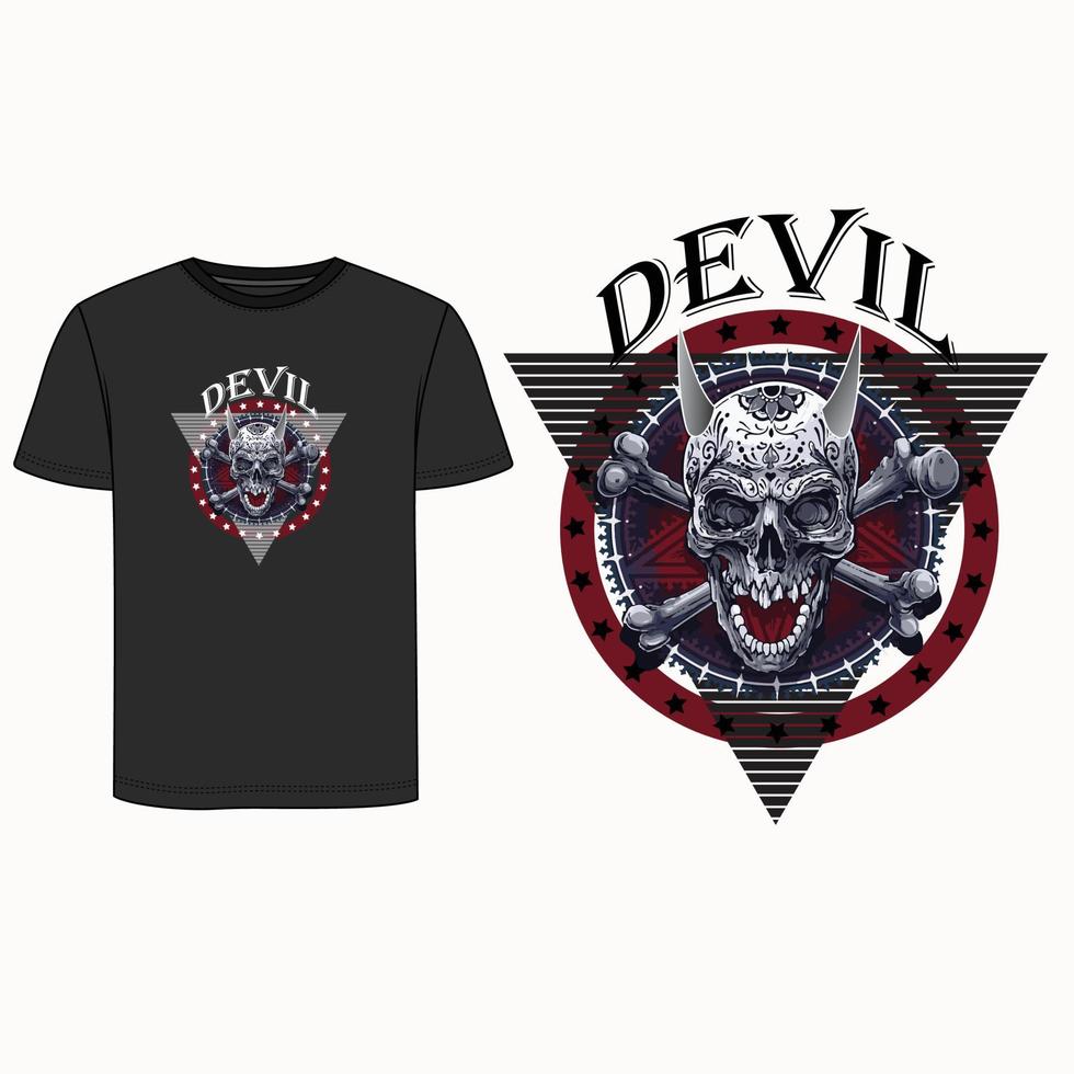 best t shirt design devil vector
