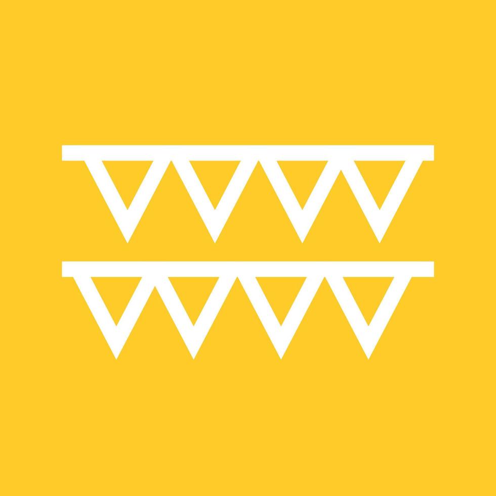Decoration Flags Line Color Background Icon vector