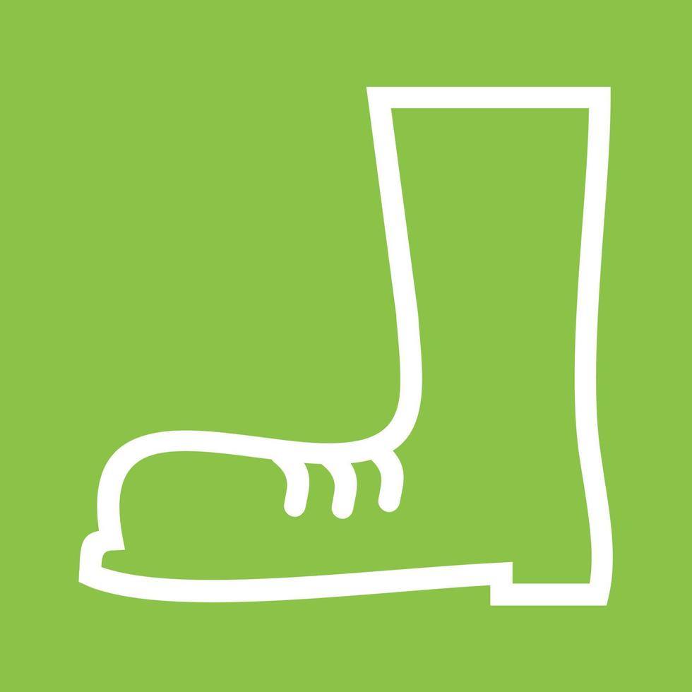 Construction boots Line Color Background Icon vector